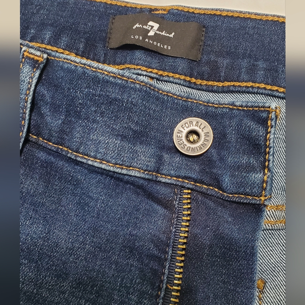 7 for all mankind men’s jeans active sport “slimmy” straight leg size 36 NWOT - Picture 6 of 9